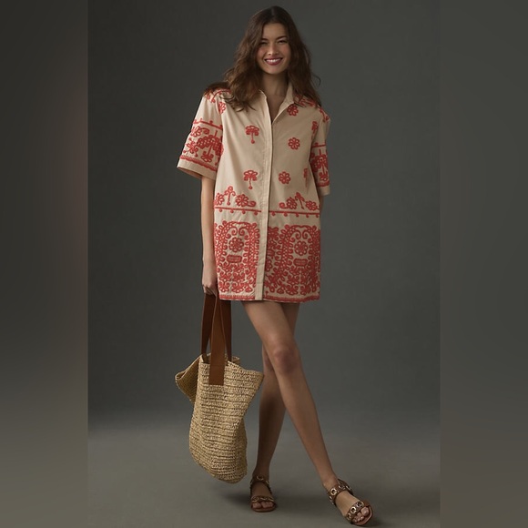 Maeve Dresses & Skirts - Anthropology Maeve, short sleeve collar dress